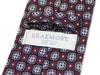 Braemore Burgundy Patterned Silk Tie. Luxmrkt.com menswear consignment Edmonton