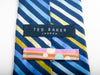 Ted Baker Blue Striped Silk Tie for Luxmrkt.com Menswear Consignment Edmonton