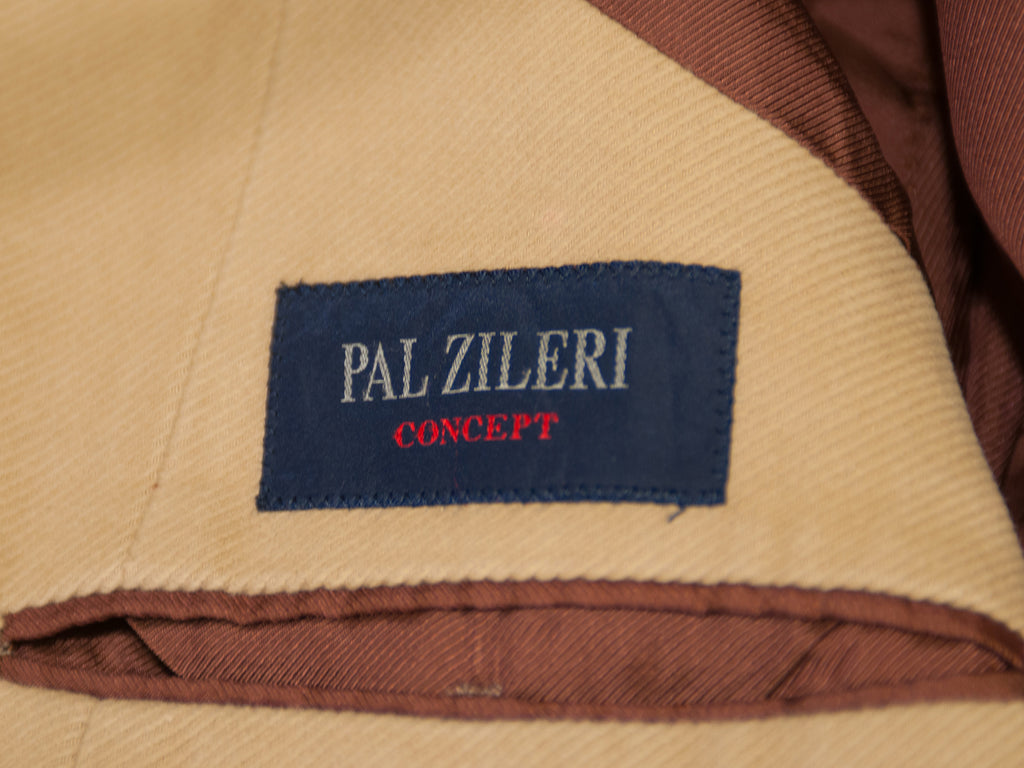Pal Zileri Concept Light Brown Ribbed Cotton Twill Blazer. Luxmrkt.com menswear consignment Edmonton