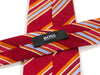 Hugo Boss Deep Red Striped Silk Tie