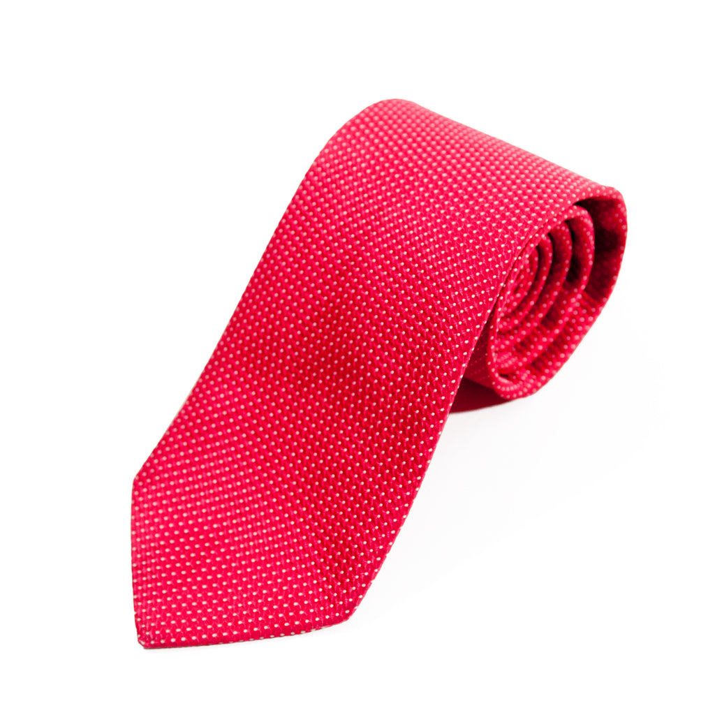 Hugo Boss Red Geometric Tie