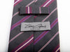 Tino Cosma Charcoal Grey Stripe Wool Blend Tie for Luxmrkt.com Menswear Consignment Edmonton